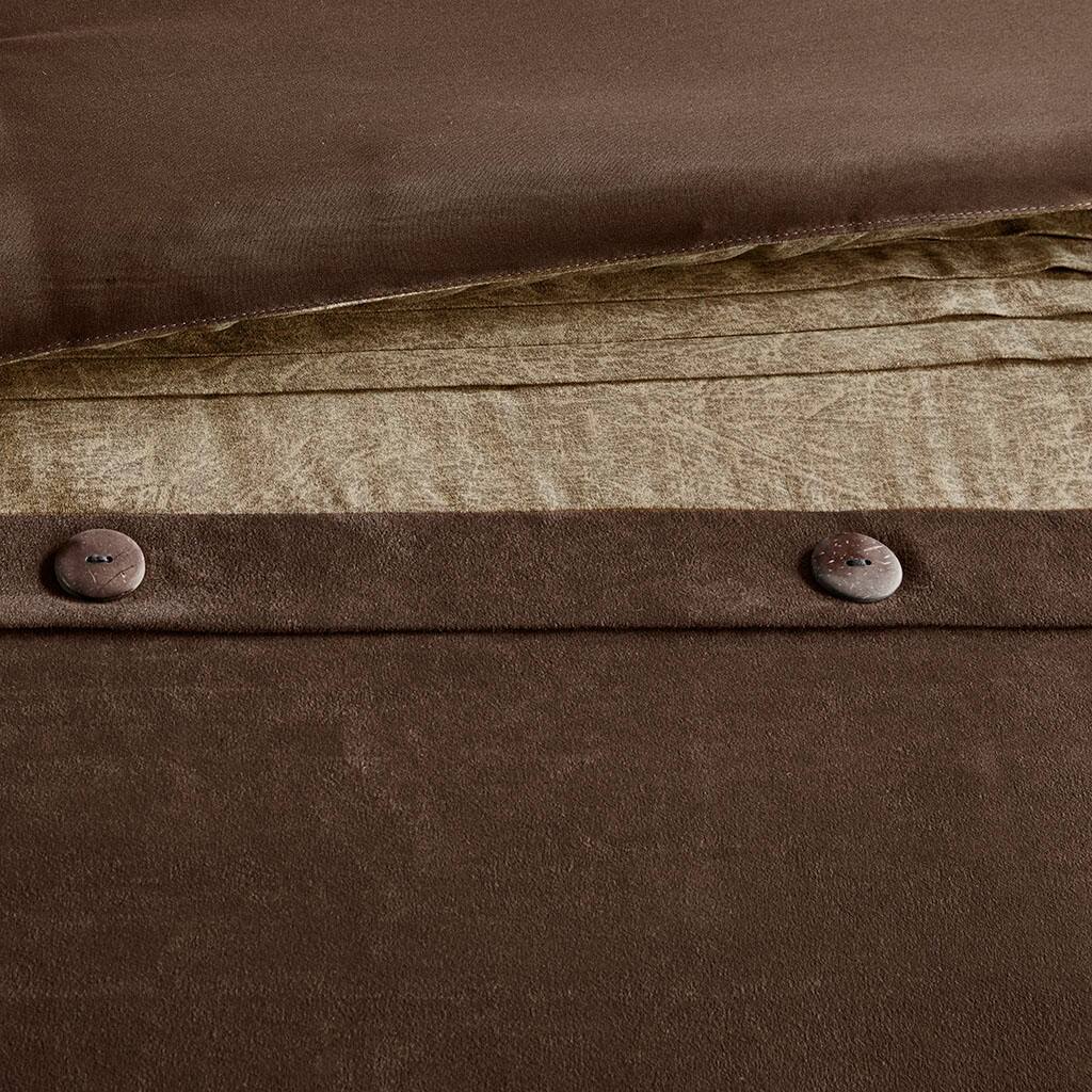 Alt View 5. Gracie Mills - Gracie Mills Maldonado 7-Piece Rustic Faux Suede Comforter Set - Brown.
