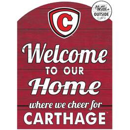 Jardine - Carthage Firebirds 16'' x 22'' Indoor/Outdoor Marquee Sign - Red