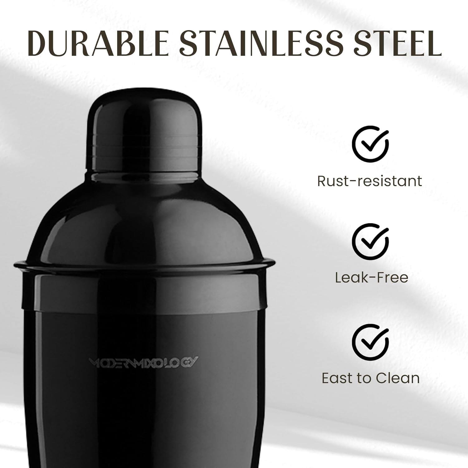 Zulay Kitchen 21 Piece Cocktail Shaker Set with Stand by Modern