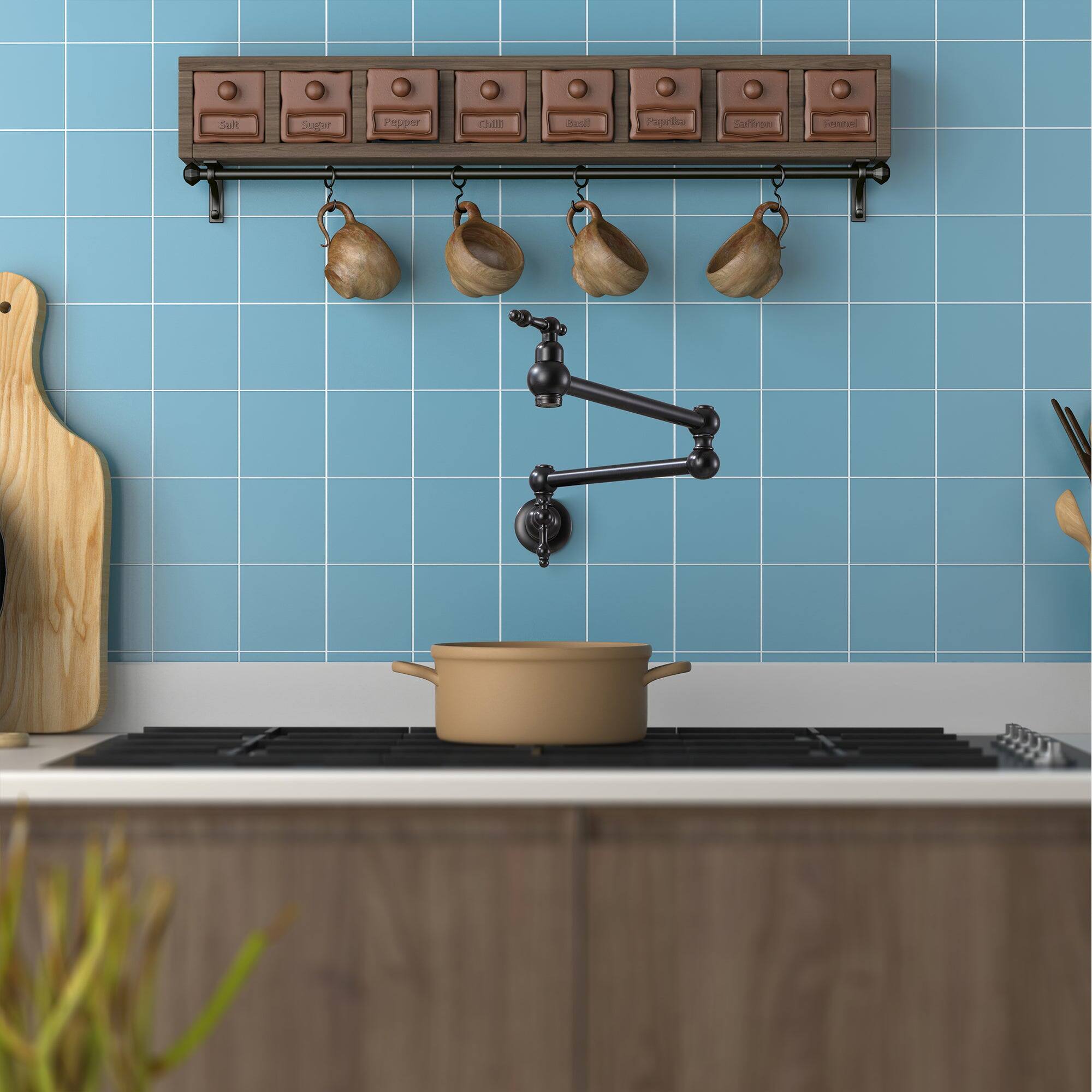 Salt, Sugar, Pepper, Cinnamon, Paprika, Saffron, Fennel