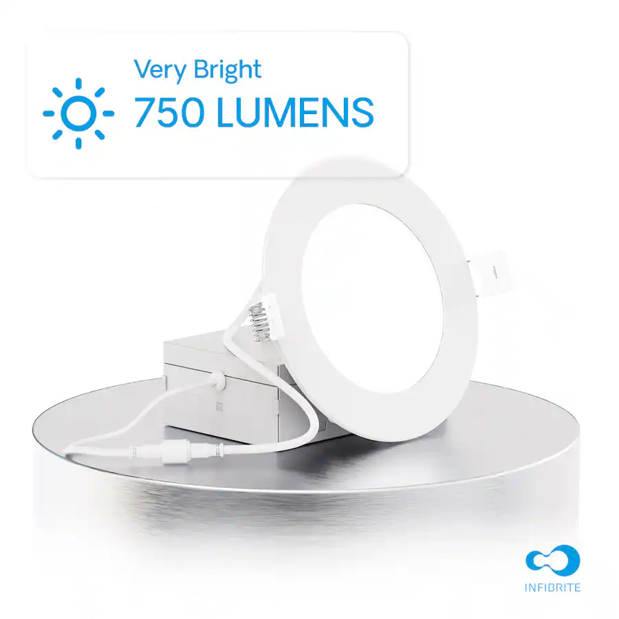 Dimming Infibrite 4 Inch Soft White Recessed LED Downlight, 9W, 750 Lumens ...