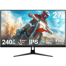 Z-Edge - 27 inch 1920 x 1080 Full HD 240Hz 1ms 16.7 Million Colors Flat Panel IPS Gaming Monitor - Black