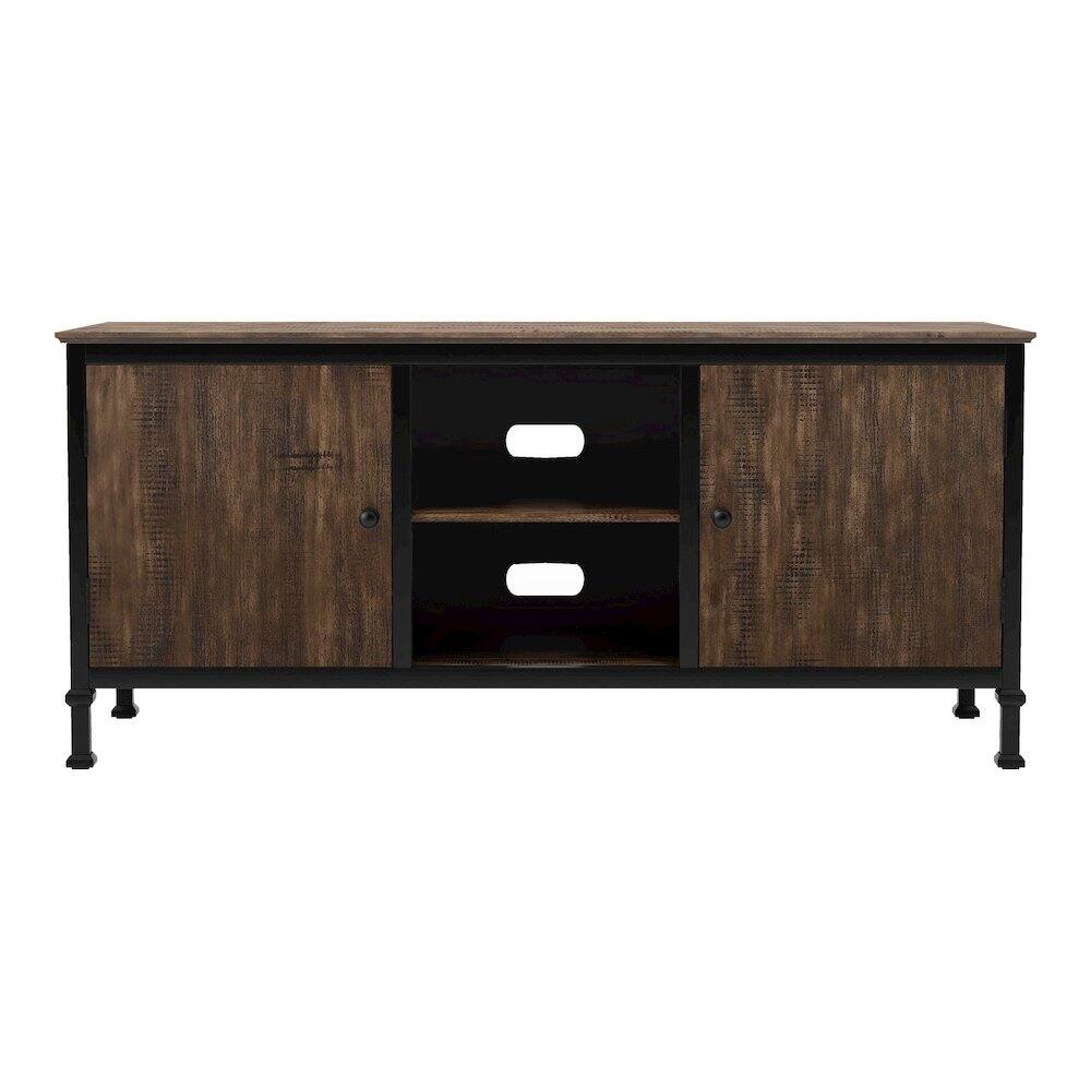 Alt View 1. Furniture of America - Ronda Industrial Wood TV Stand - Brown.