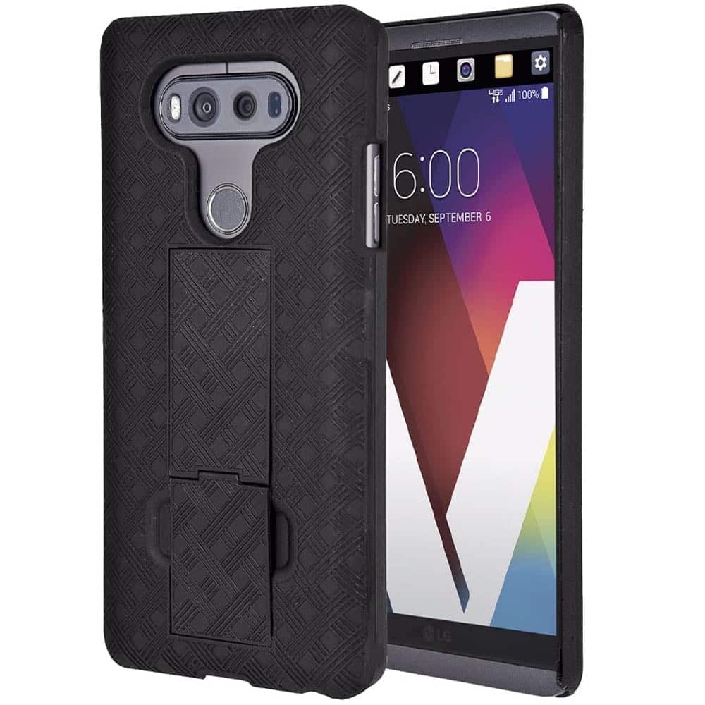 RomeTech - Shell Holster Combo Case for LG V20 - Black