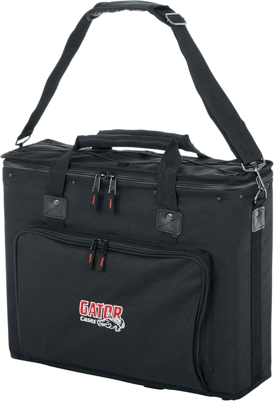 External Cable Rack Gator 3U Lightweight Portable Rack Bag with 14 Inch Depth, Plywood ...