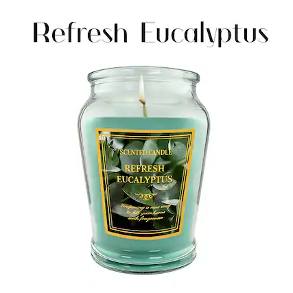 Refresh Eucalyptus
SCENTED CANDLE
REFRESH EUCALYPTUS