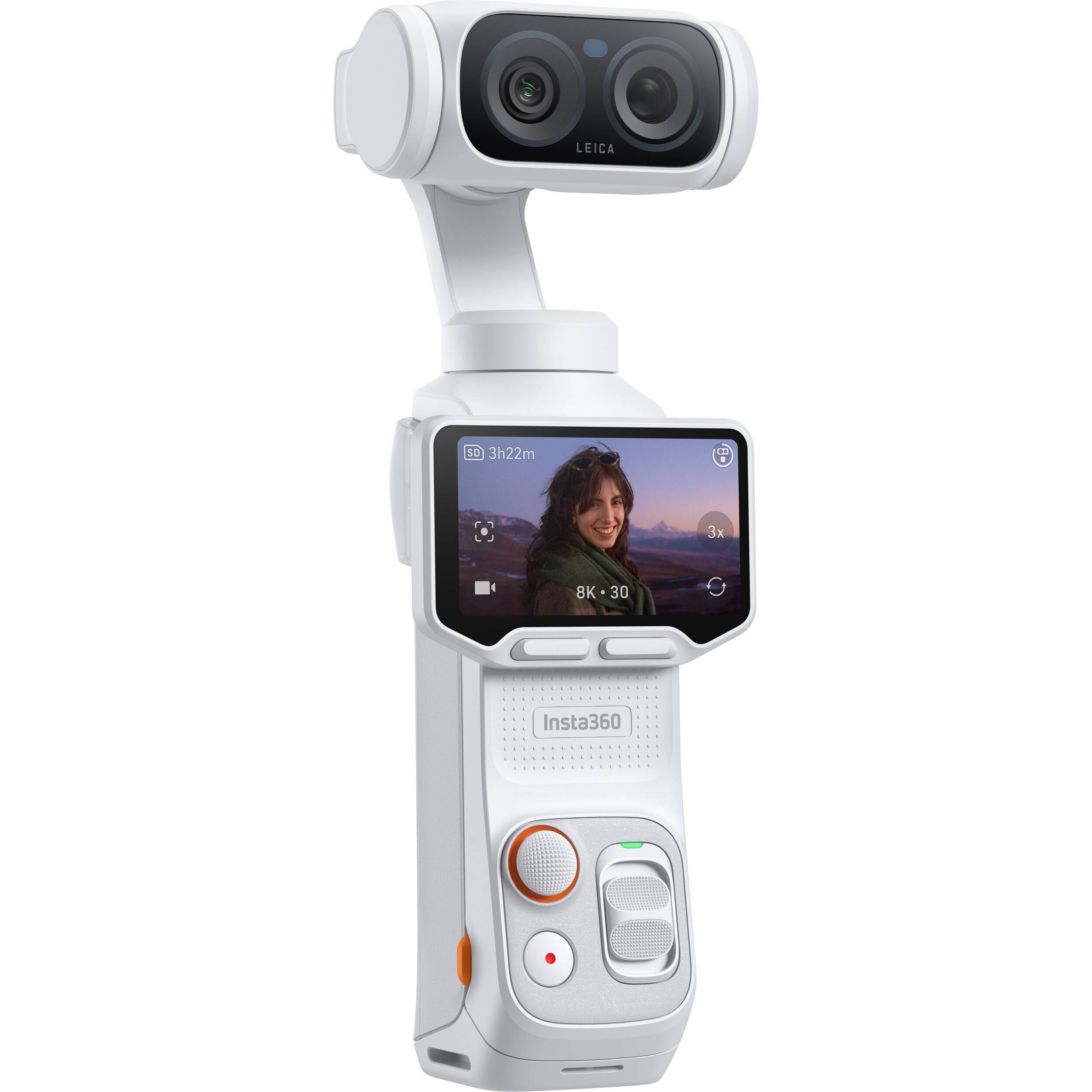 Insta360 Luna Ultra 8K AI Gimbal Camera (White) Dual 1