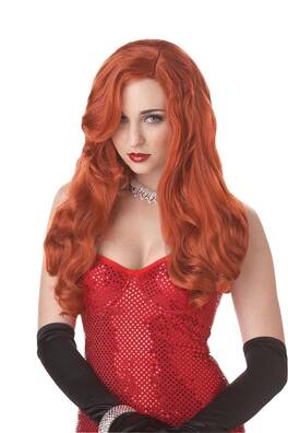 California Costumes - Silver Screen Sensation Auburn Costume Wig Adult One Size - Red