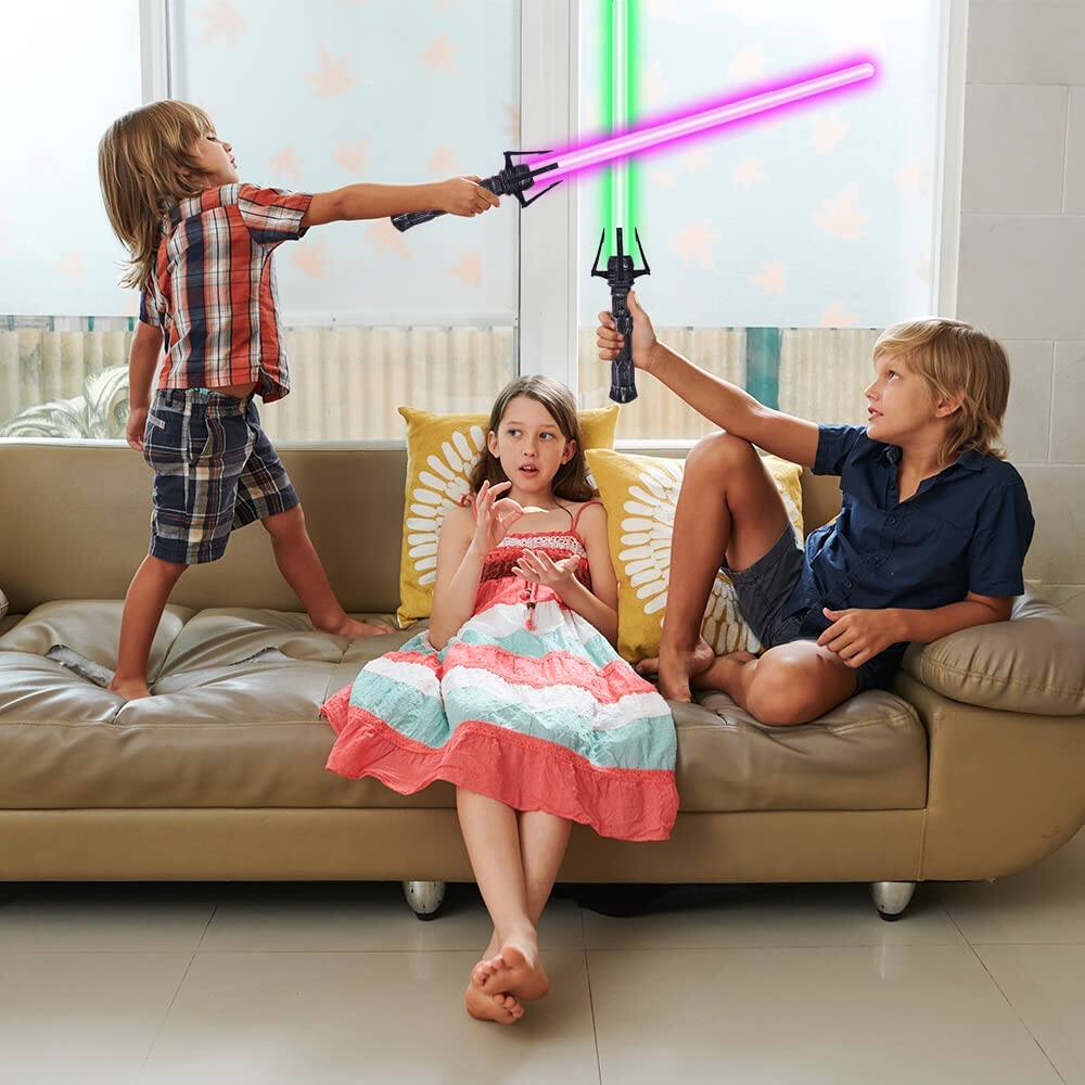 Alt View 3. Stylel Star - Lightsaber  7 Colors Light Up Saber With Fx Sound 2-in-1 Retractable For Party Favor Adults Birthday Metroid And - 1 Pc Light Up Saber-c.