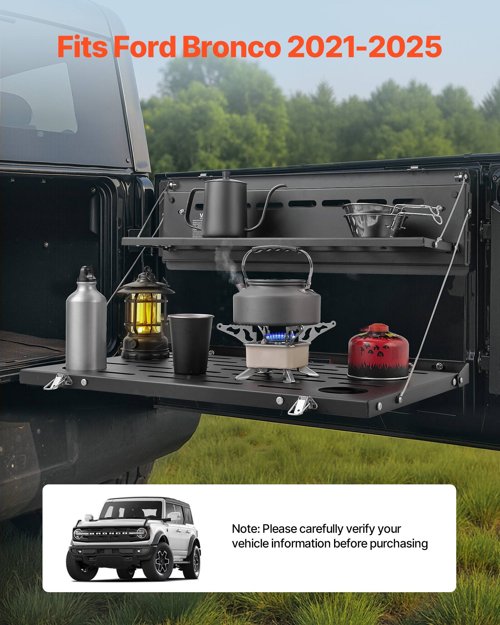 Fits Ford Bronco 2021-2025

Note: Please carefully verify your vehicle information before purchasing