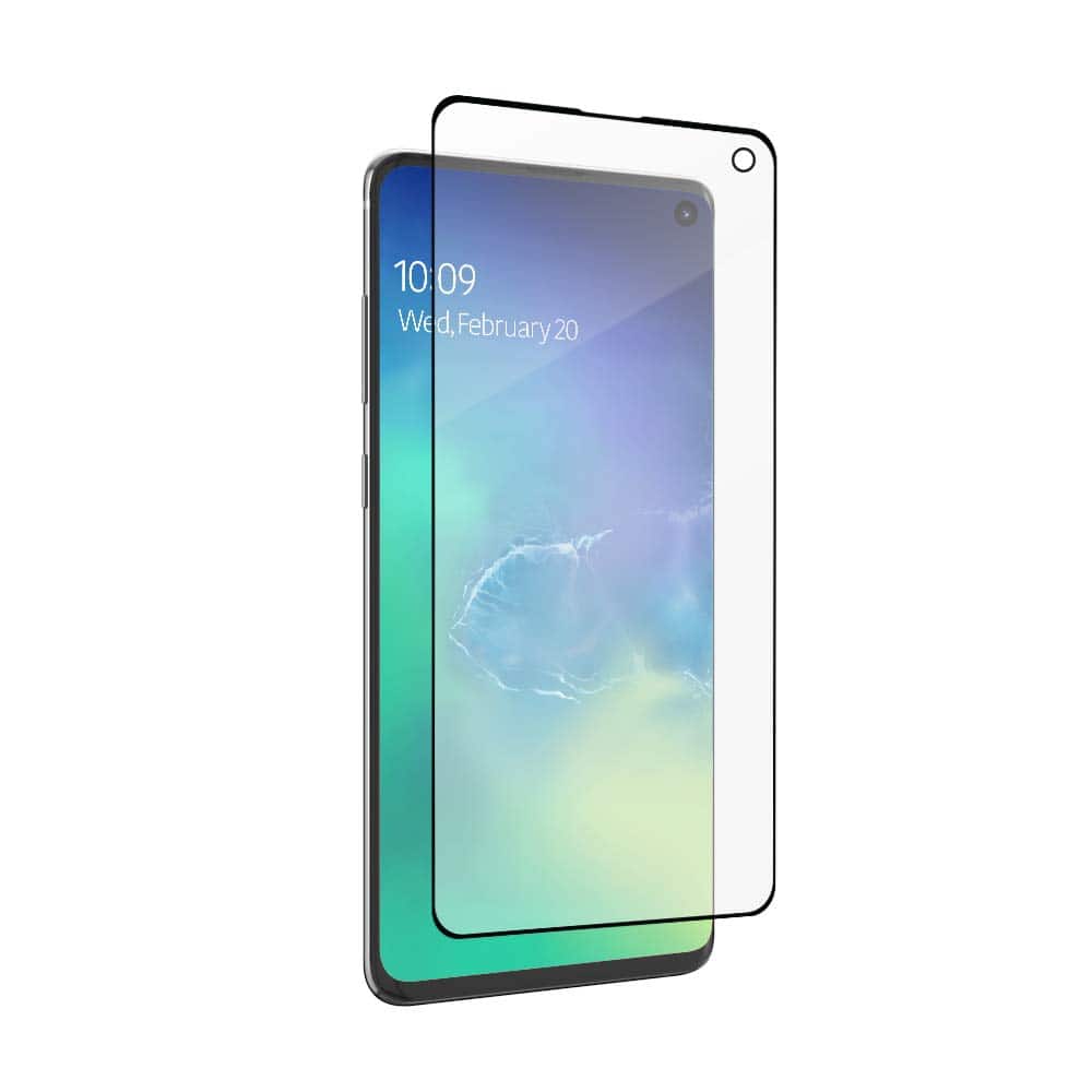 ZAGG - Fusion Glass Screen Protector - Samsung Galaxy S10 - Clear