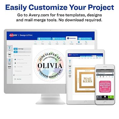 Easily Customize Your Project

Go to Avery.com for free templates, designs, and mail merge tools. No download required.

AVERY | Design & Print

JUNE ELEVEN AT OLIVIA CORNER SHOPPERY

MAE KERS

JENISSE EPIC BIRTHDAY BASH