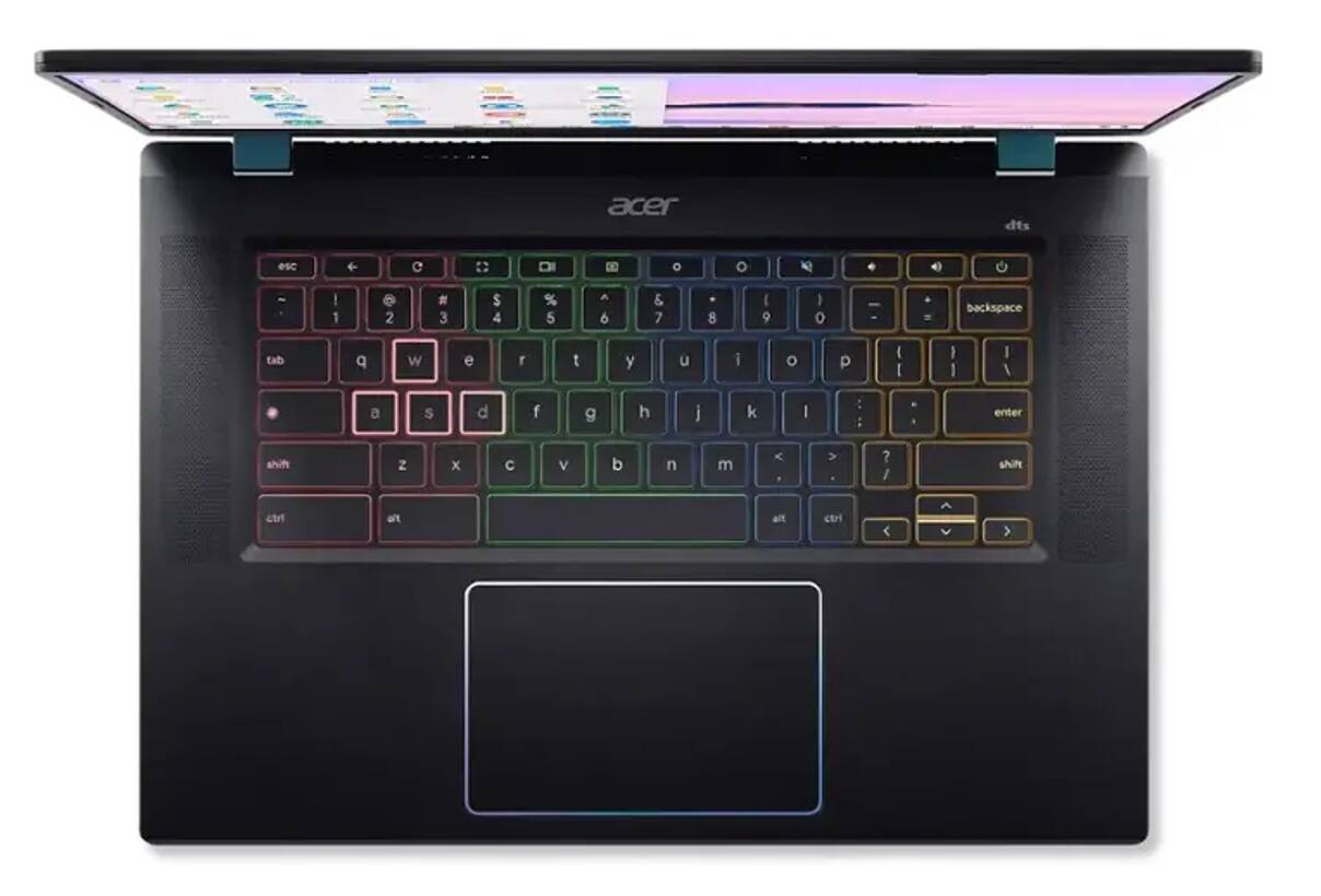 Acer DTS  
esc 1 2 3 4 5 6 7 8 9 0 - = backspace  
tab Q W E R T Y U I O P [ ] \  
A S D F G H J K L ; ' enter  
shift Z X C V B N M , . / shift  
ctrl alt spacebar alt ctrl