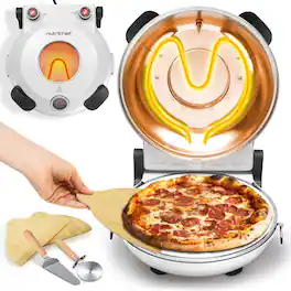 NutriChef - Electric Pizza Oven | 12 Inch - White