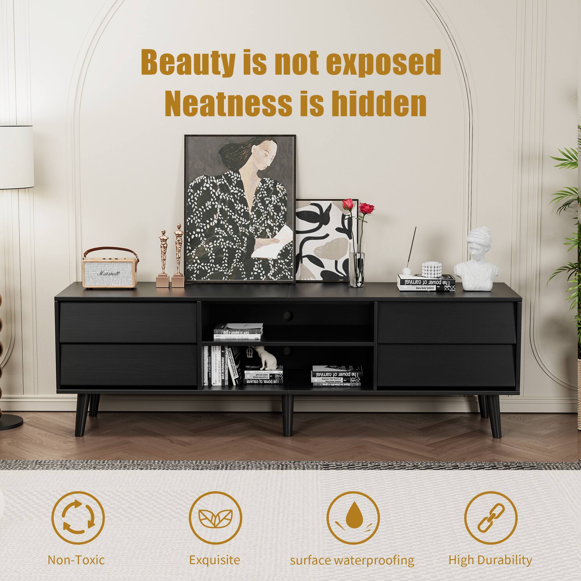 Beauty is not exposed  
Neatness is hidden  

Non-Toxic  
Exquisite  
surface waterproofing  
High Durability