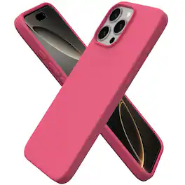 Ornarto - Designed for iPhone 16 Pro Max Case 6.9", Liquid Silicone Full Covered Protective Case - Desert Rose