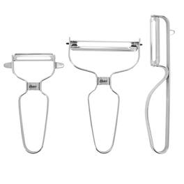 Oster - Baldwyn 3 Piece Stainless Steel Lightweight Peeler Set - Silver