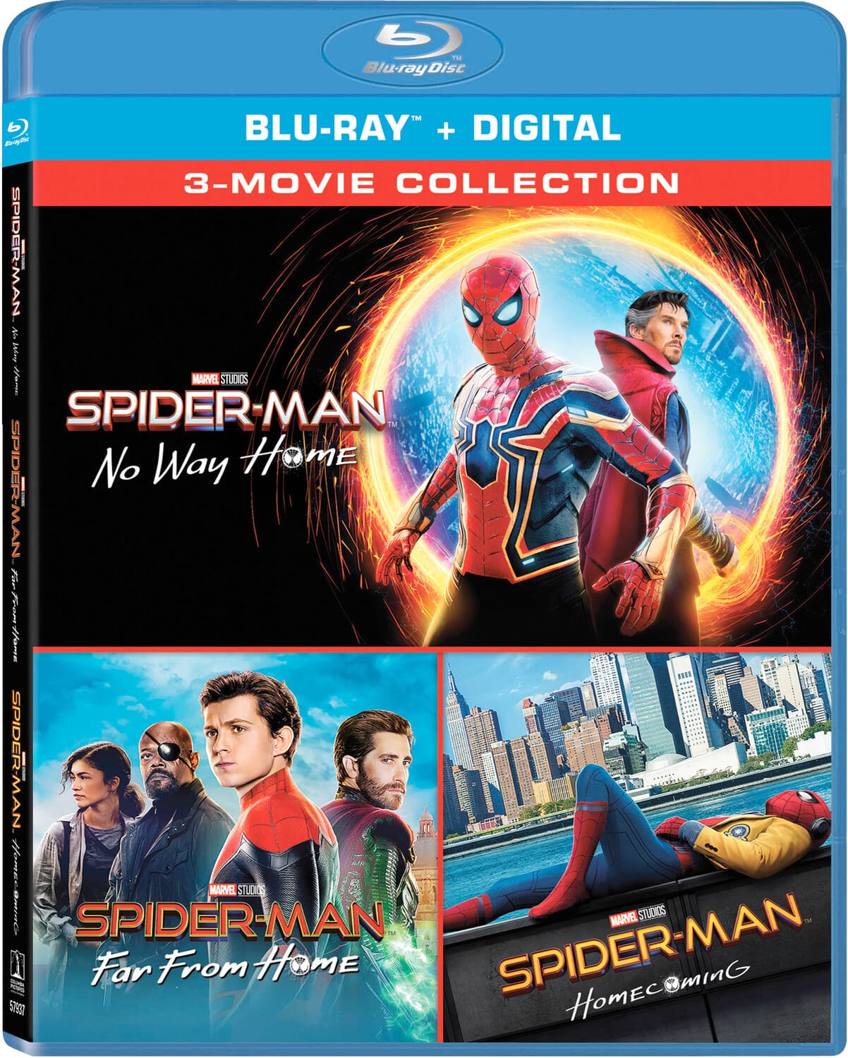 Front. Spider-Man: Far from Home / Spider-Man: Homecoming / Spider-Man: No Way Home - BLU-RAY.