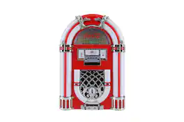 Coca-cola - Large Juke Box Speaker with LED Lights and FM Radio Mode - Red