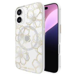 Case-Mate - Refurbished Excellent - Magasafe 12 Foot droop protection iPhone 16 case - Floral Gems