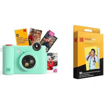 INSTANT PRINTS FROM YOUR CAMERA OR PHONE
KODAK ZINK Photo Paper
KODAK SMILE
50 SHEETS
50x76 mm (2x3 inch)
57 MM F1.2 2.8 3.2
STICK ON!
MOIAS FOGUE FEUILLES BLATTERI
ZERO INK TECHNOLOGY