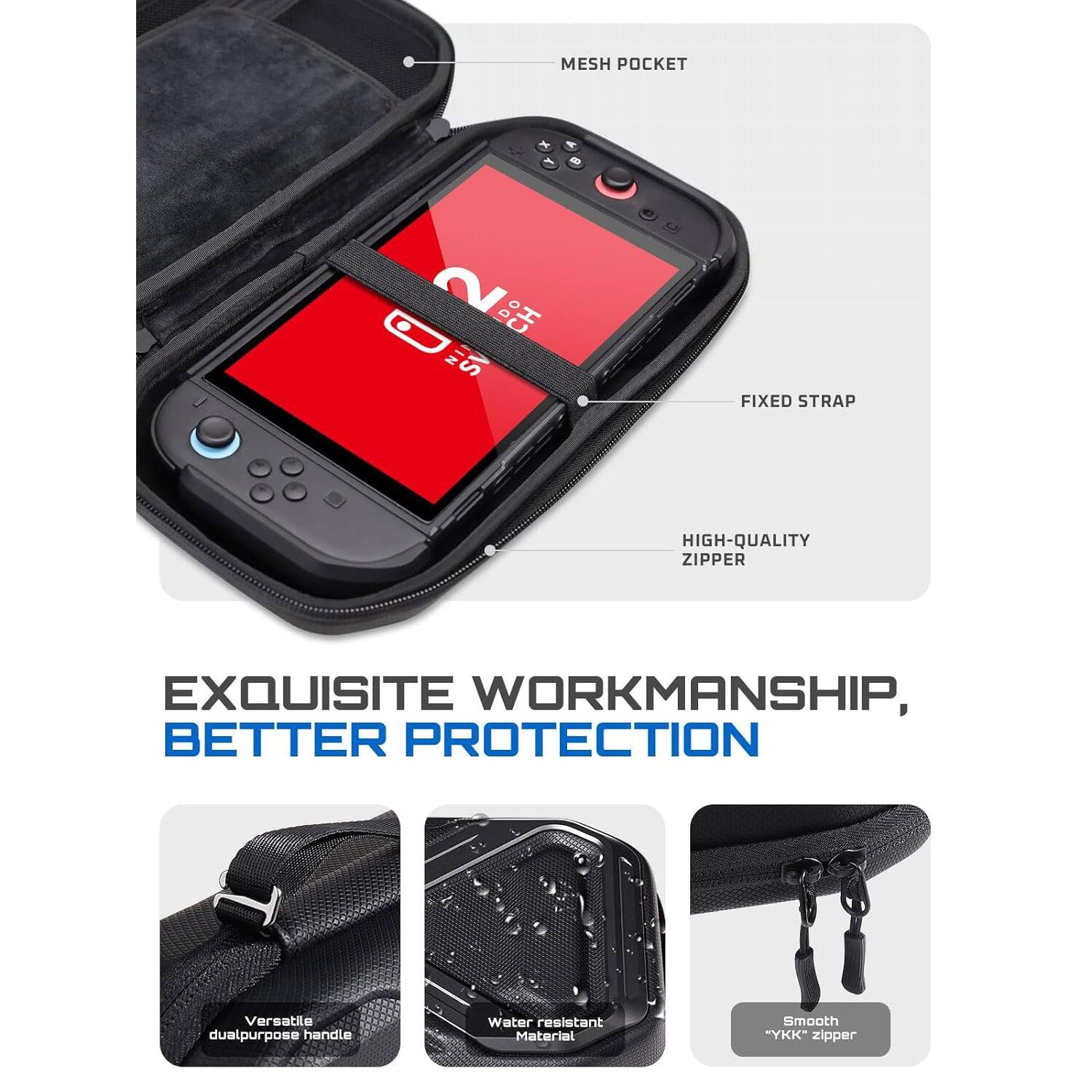 MESH POCKET  
FIXED STRAP  
HIGH-QUALITY ZIPPER  

EXQUISITE WORKMANSHIP, BETTER PROTECTION  

Versatile dual-purpose handle  
Water resistant Material  
Smooth "YKK" zipper