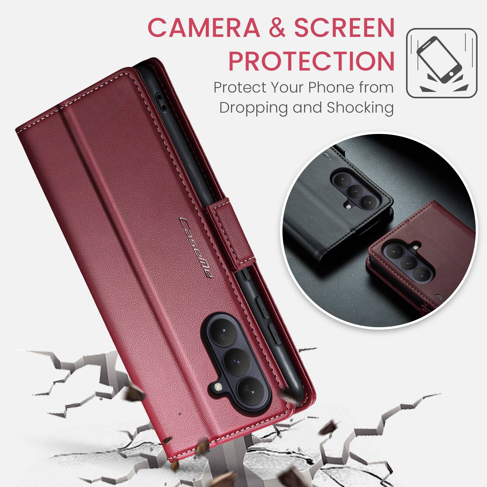 CAMERA & SCREEN PROTECTION  
Protect Your Phone from Dropping and Shocking
