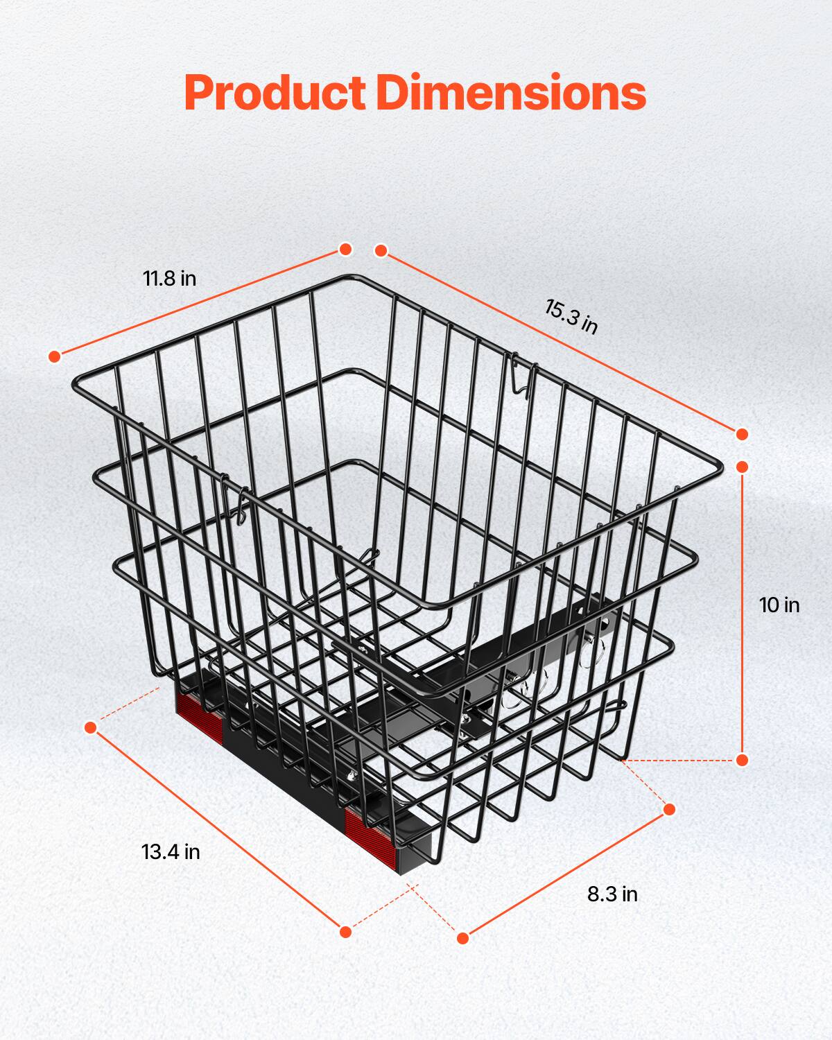 Product Dimensions

11.8 in  
15.3 in  
10 in  
13.4 in  
8.3 in