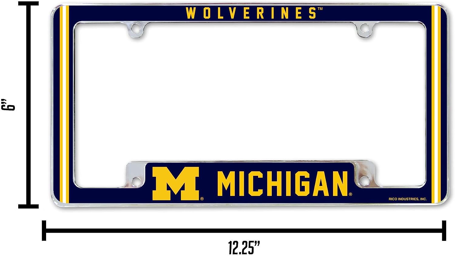 WOLVERINES™  
MICHIGAN  
RICO INDUSTRIES, INC.  

6"  
12.25"