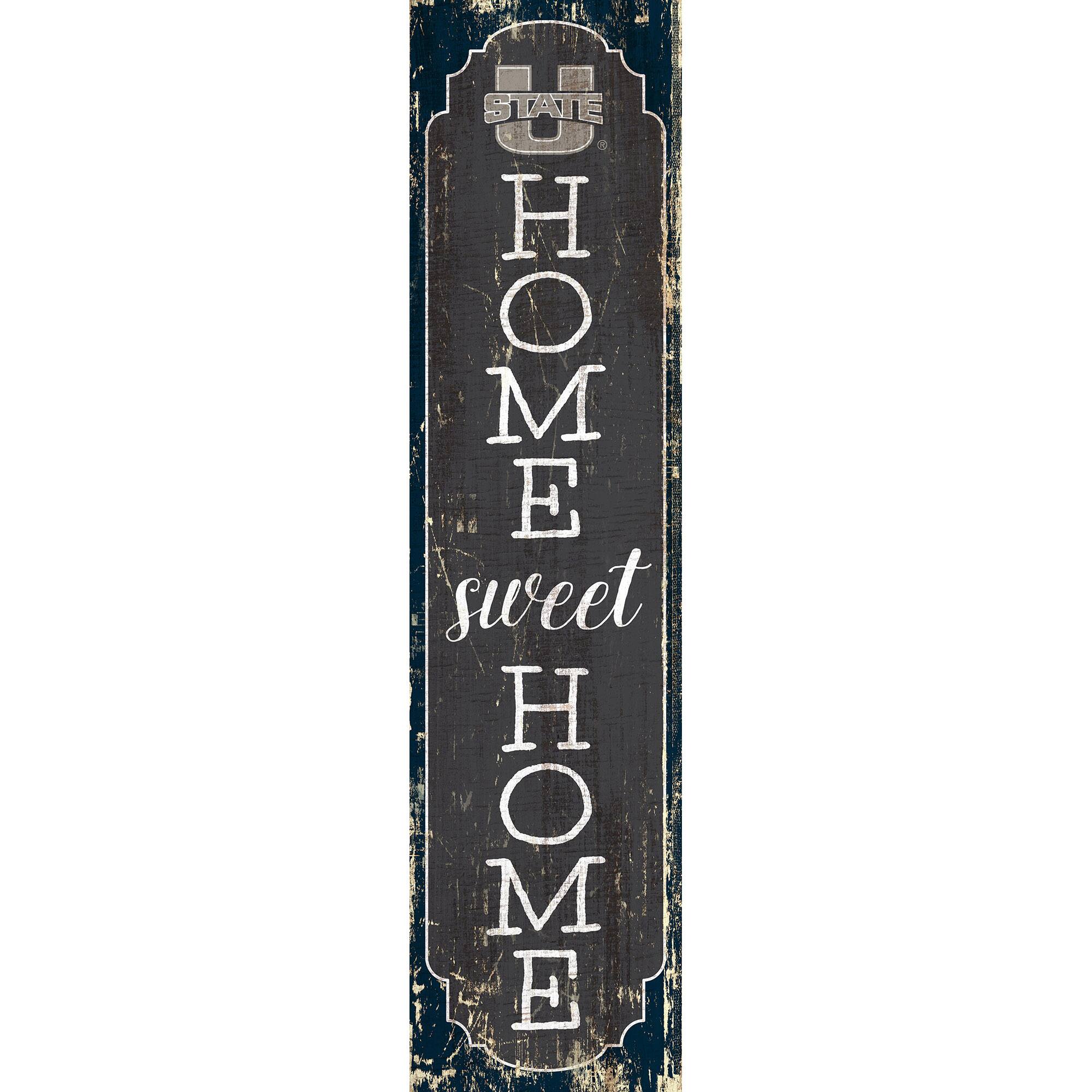Utah State Aggies 24" Home Sweet Home Leaner Sign
