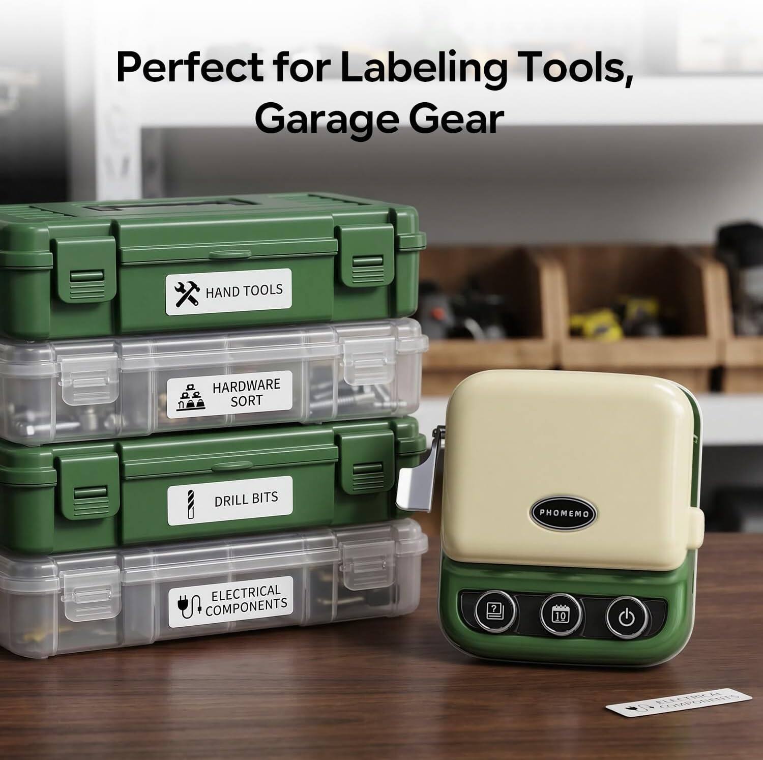 Perfect for Labeling Tools, Garage Gear

HAND TOOLS

HARDWARE SORT

DRILL BITS

ELECTRICAL COMPONENTS