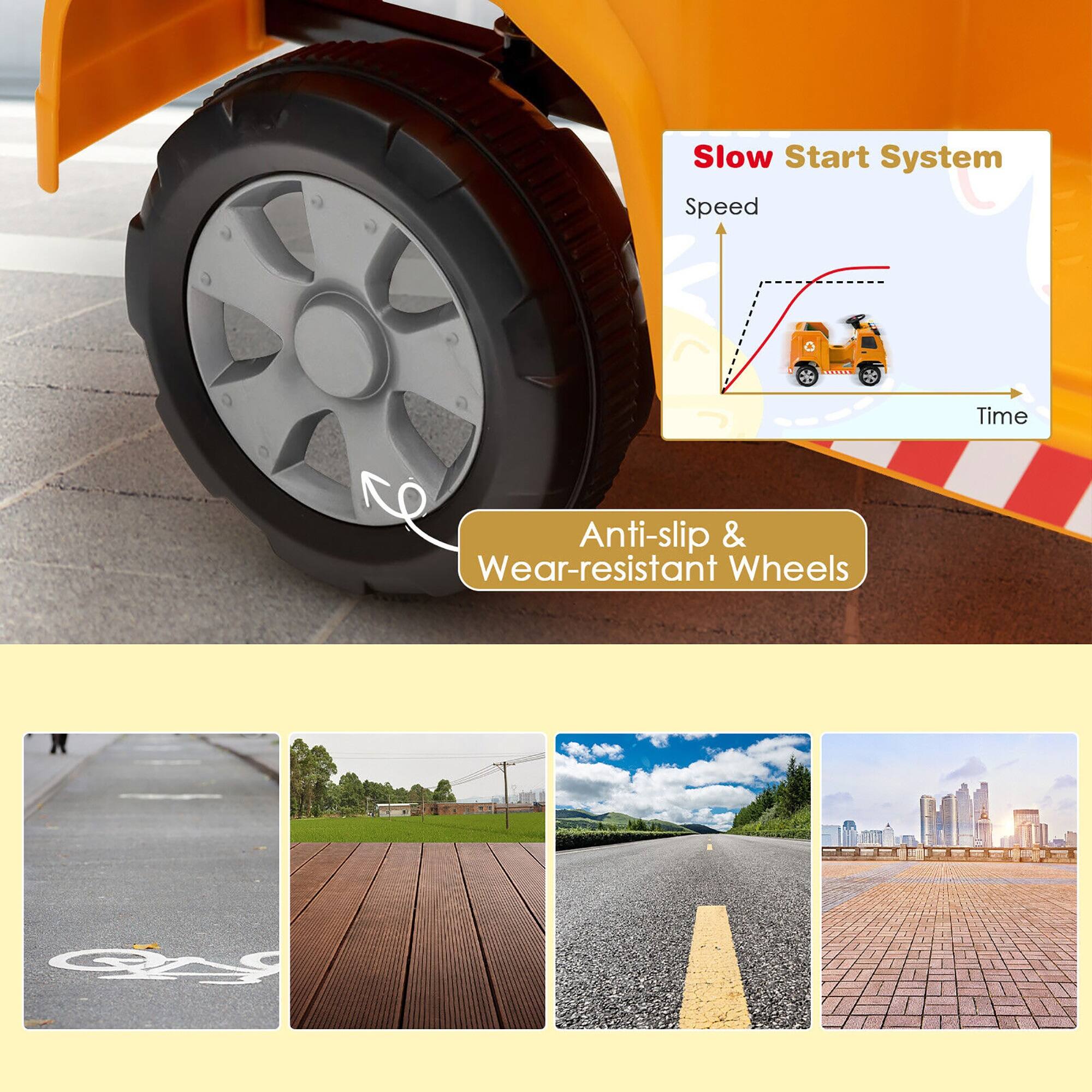 Slow Start System  
Speed  
Time  

Anti-slip & Wear-resistant Wheels