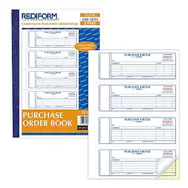 Rediform - 2-Part Carbonless Purchase Requisitions, 7" x 2.7", 400 Sets/Book - White/Yellow