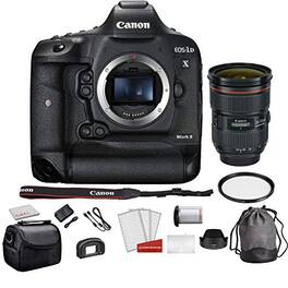 EOS-1D X Mark II Full Frame DSLR Camera (Body Only) 0931C002 Bundle Kit with Canon EF 24-70mm f/2.8L II USM Zoom L