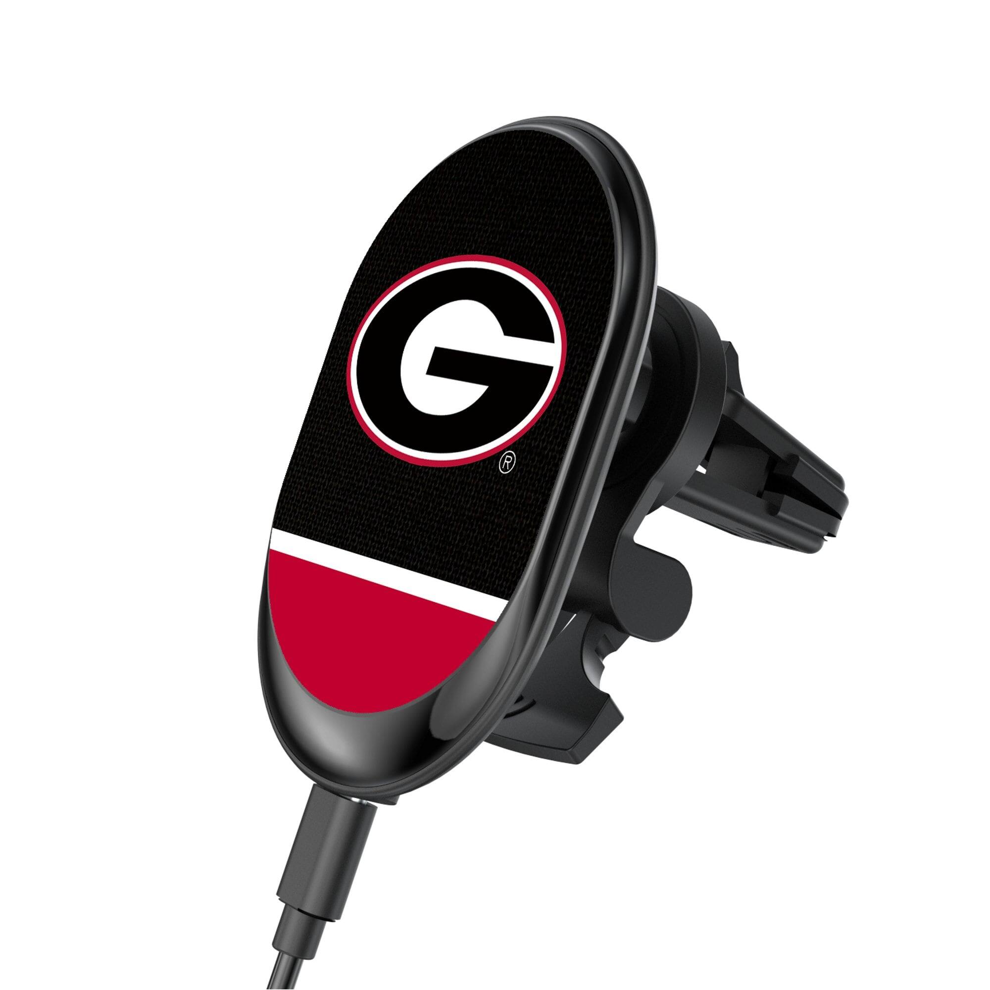 Front. Keyscaper - Georgia Bulldogs Wireless Magnetic Car Charger - Multicolor.