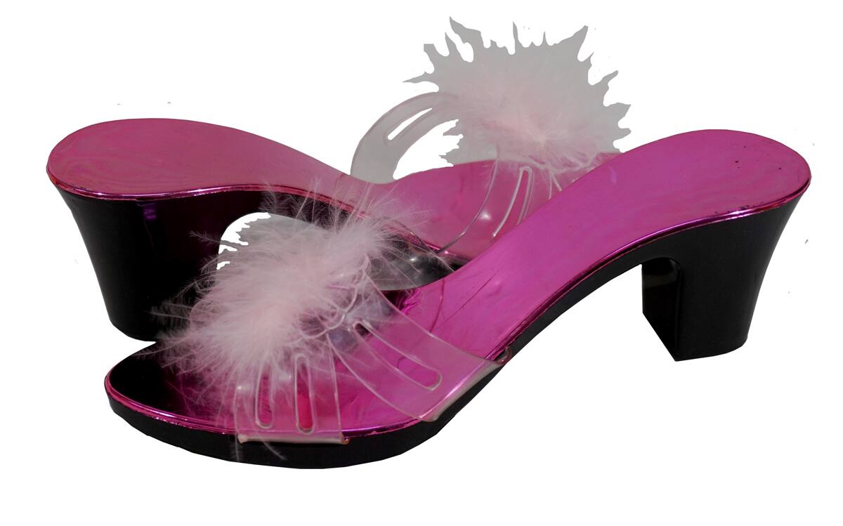 Alt View 2. Barbie - Pretty Little Princess 3 Pack Toy Dress-Up Shoes in Bag - Set of 3 pairs of shoes for your little princess - Multi.