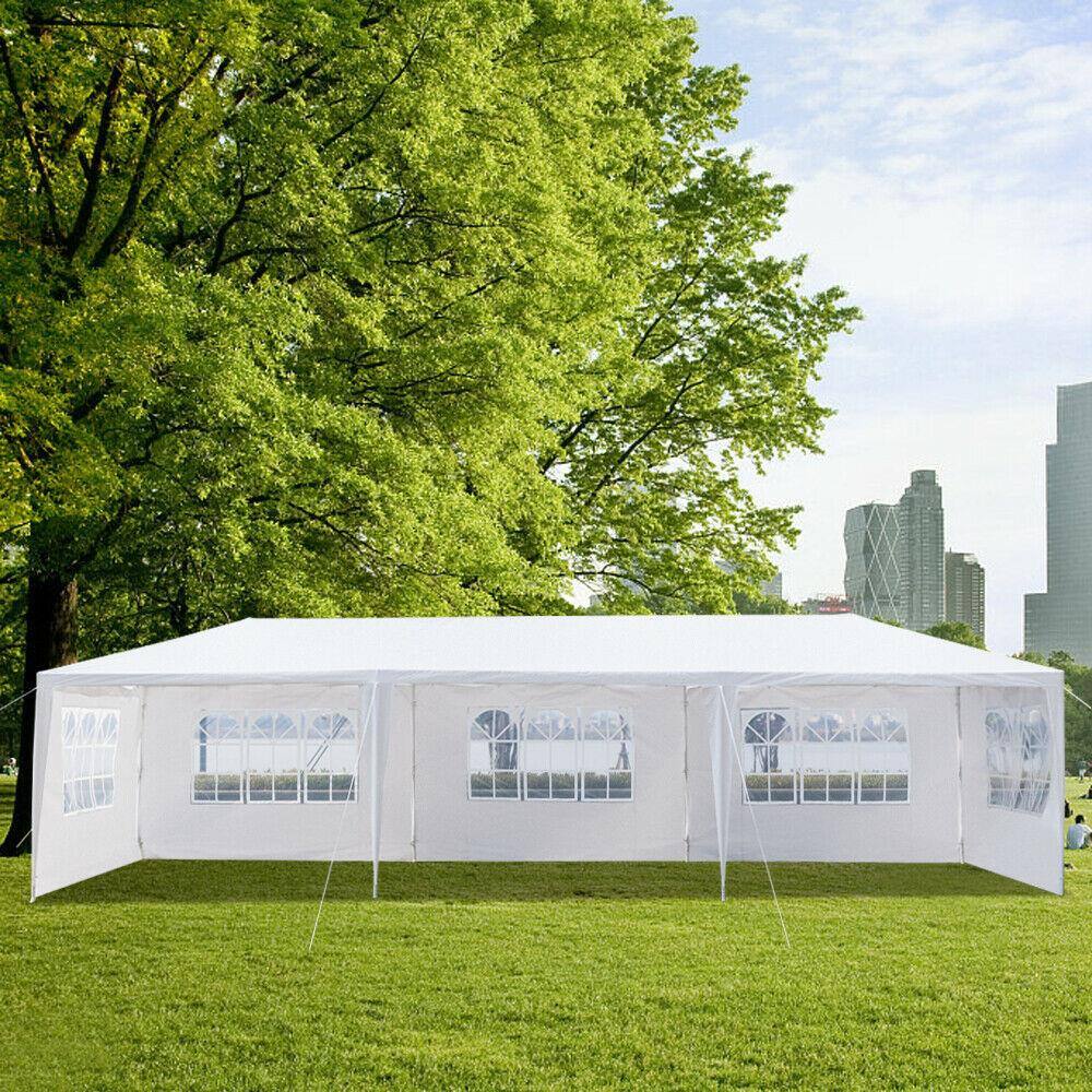 Front. Winado - 10'x 30' Party Tent Wedding Commercial Gazebo Pavilion Cater Marquee Canopy - White.