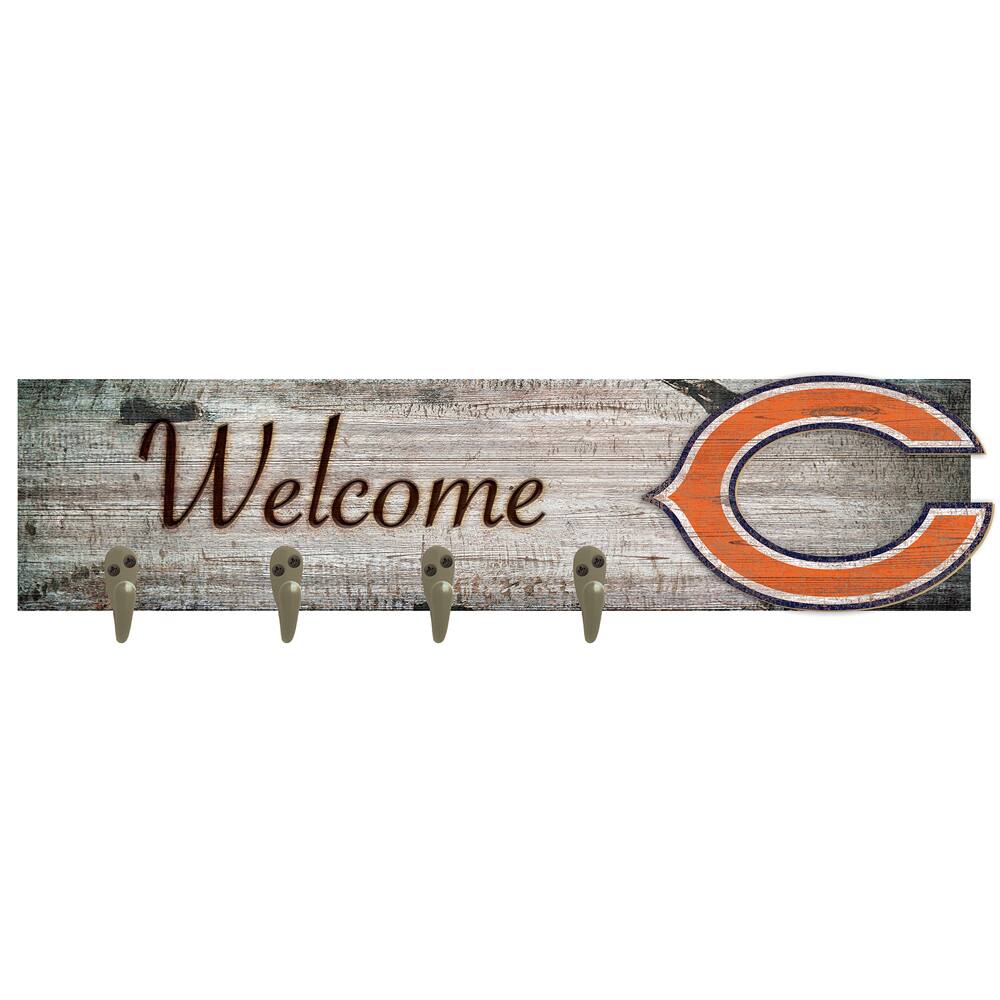 Chicago Bears 24" x 6" Mounted Coat Hanger