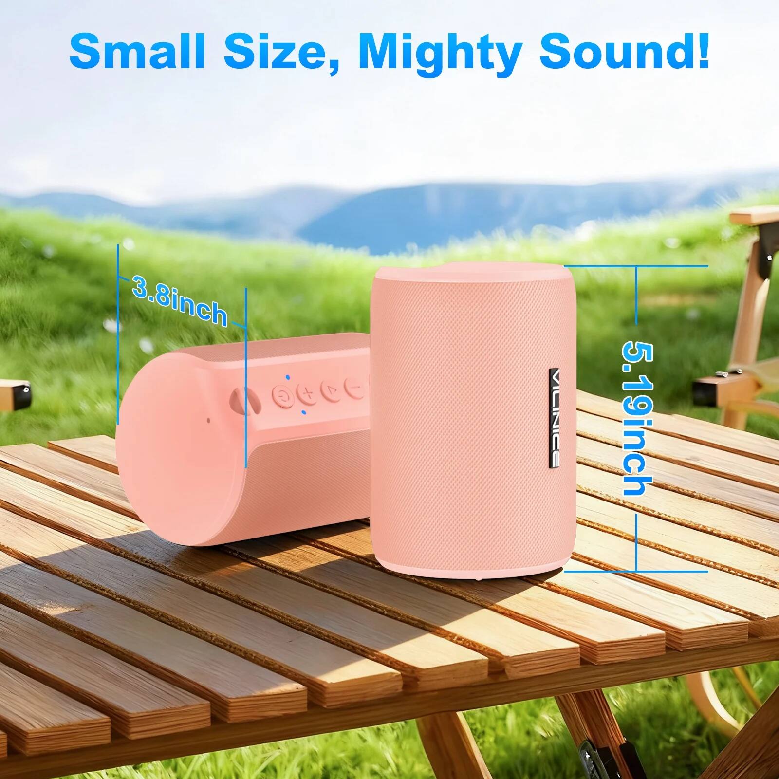 Small Size, Mighty Sound!  
3.8 inch  
5.19 inch