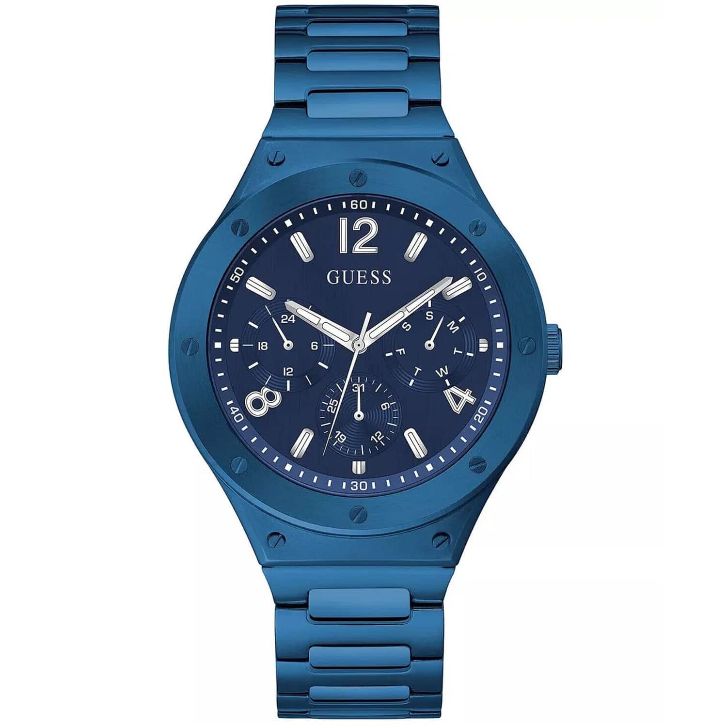 Guess - Men's Scope Multifunction Dial Watch - GW0454G4 - Blue