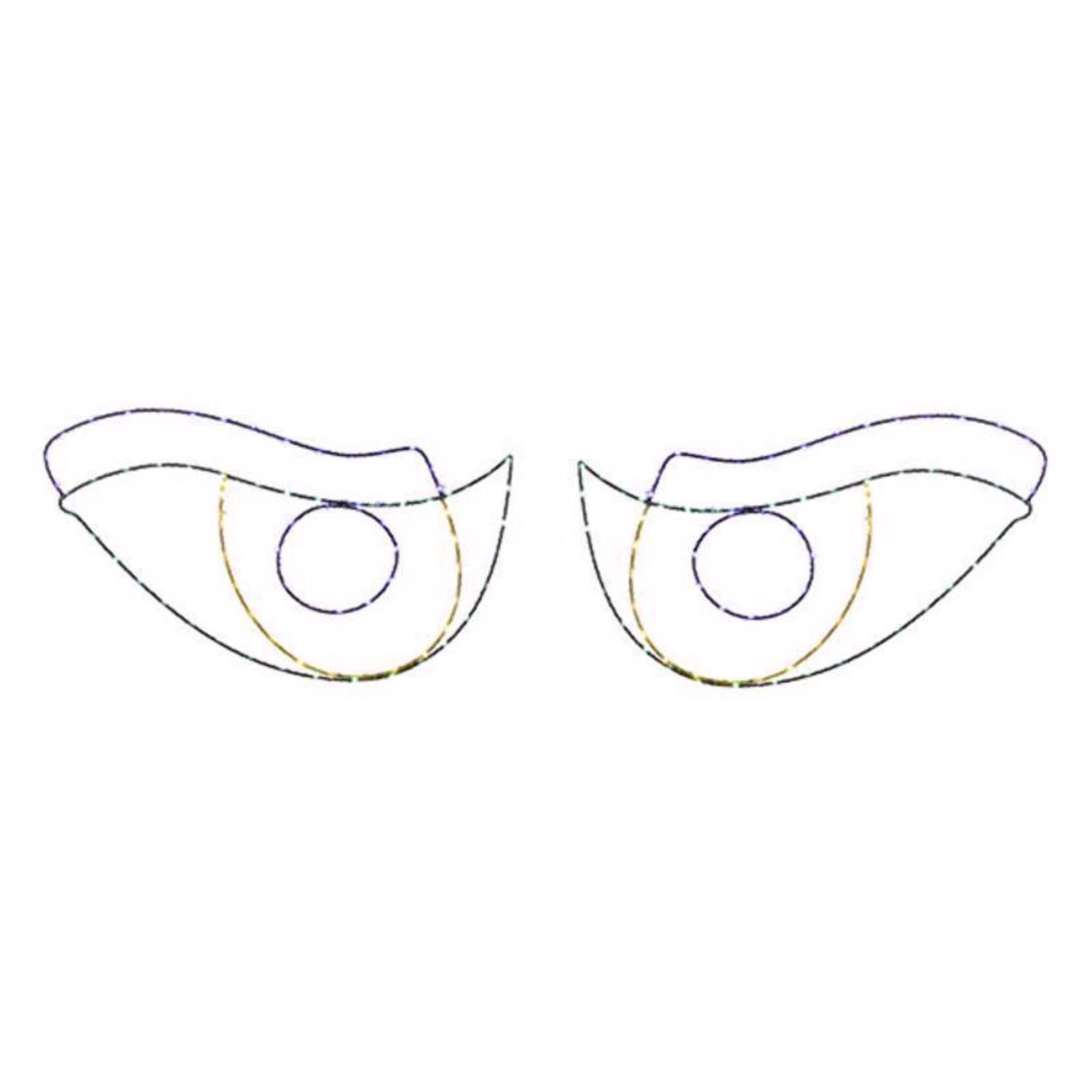 Front. Celebrations - Celebrations Halloween LED Prelit Scary Eyes Window Silhouette Halloween Decor - Multicolored.