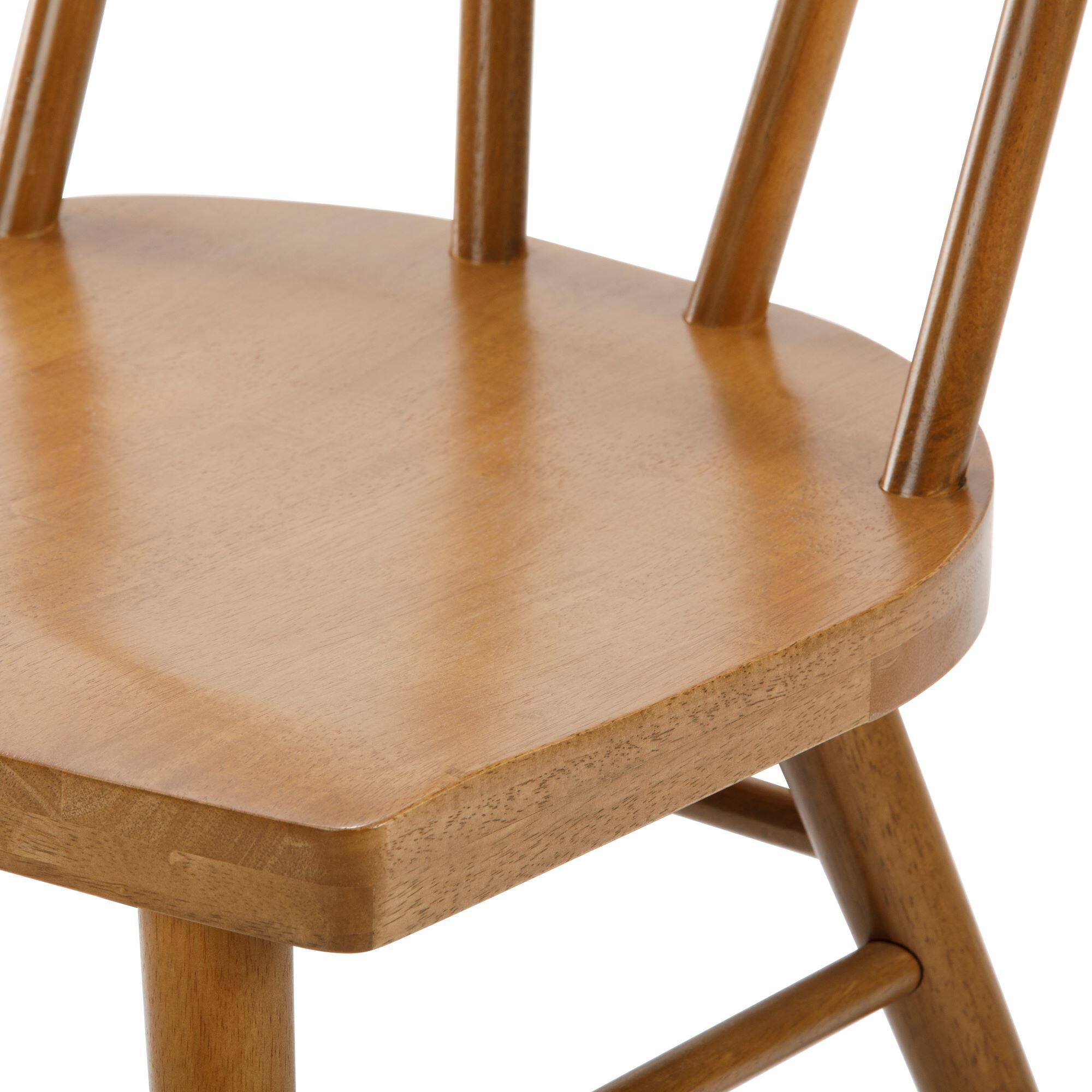 Alt View 3. Plank+Beam - Windsor Dining Chair (2 pack), Pecan - Pecan.