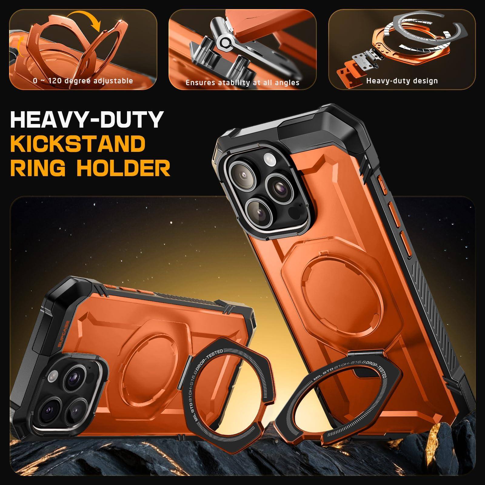 0 ~ 120 degree adjustable  
Ensures stability at all angles  
Heavy-duty design  

HEAVY-DUTY KICKSTAND RING HOLDER