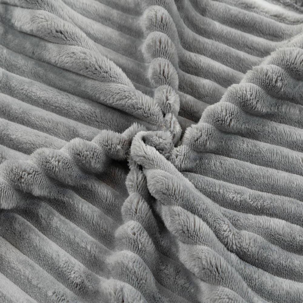 Alt View 7. Kadyn - Oversized All-Foam Lounge Chair with Ottoman, Modular Corduroy, No-Tool Assembly, Gray - Gray.