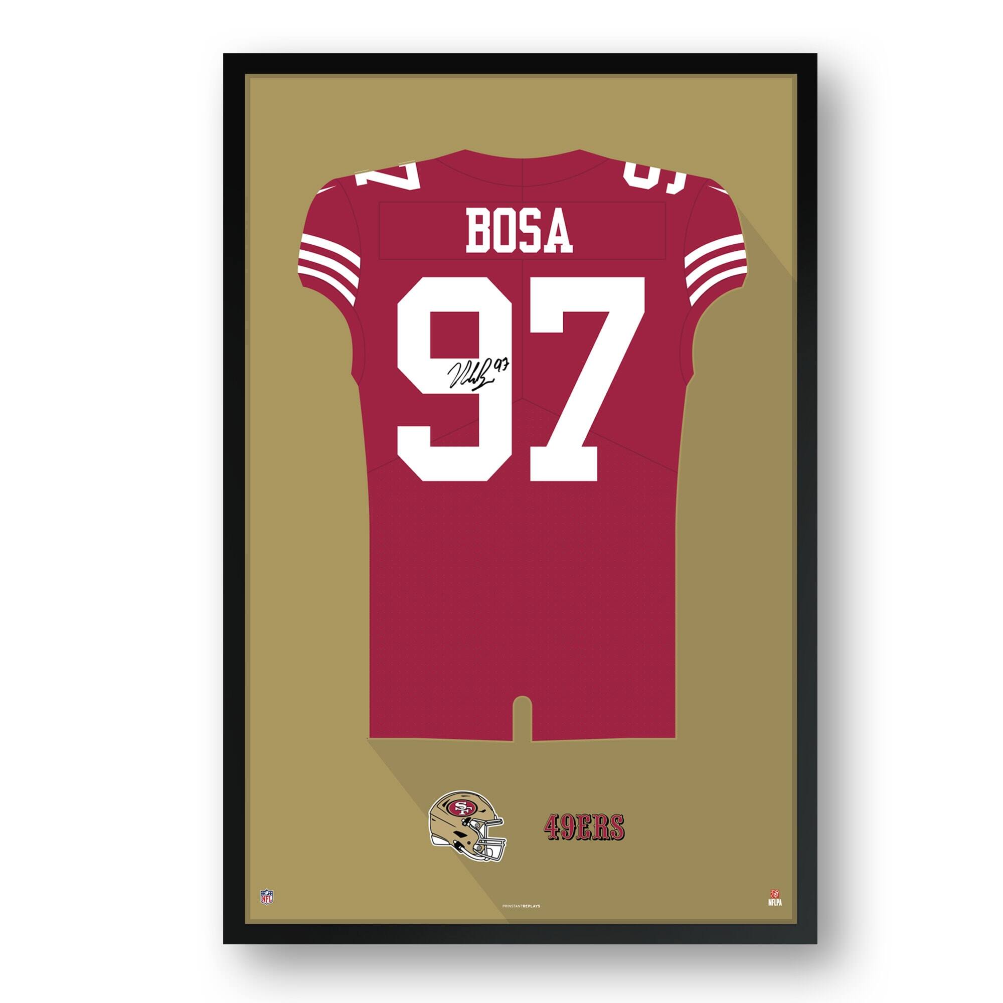 Nick Bosa San Francisco 49ers 27" x 39" Home Jersey Framed Art Print