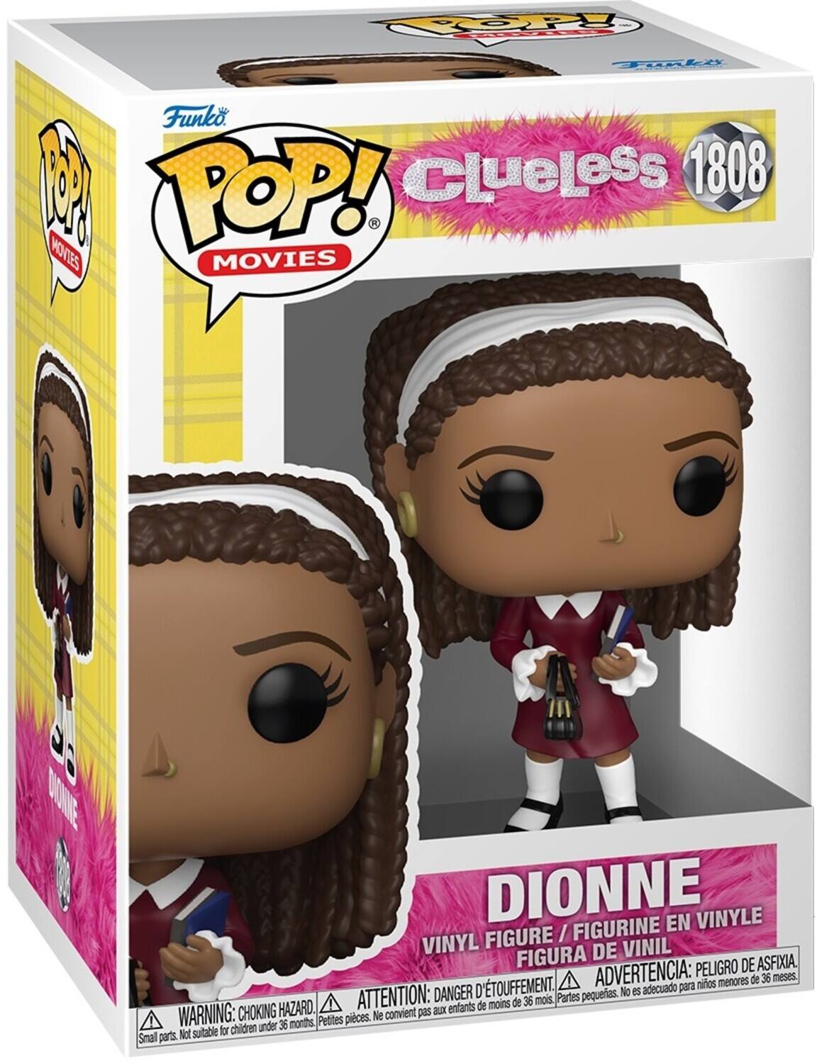 Funko. ! POP! Clueless 1808 - MOVIES MOVIES 59 MONNE DIONNE EN VINYLE FIGURE / FIGURINE VINYL DE VINIL FIGURA PELIGRO DE ASFIXIA 'TOUFFEMENT. ADVERTENCIA: para ninos menores de 36 meses DANGER D pequeas. No es adecuado HAZARD. ATTENTION: enfants de moins de 36 mois. Partes WARNING: CHOKING convient pas aux Petites pieces. Ne for children under 36 months Snall parts. Not suitable