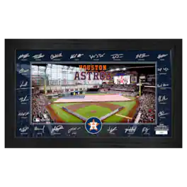 Highland Mint - Houston Astros Framed 12" x 20" 2025 Signature Field Photograph - Facsimile Signatures - Limited Edition of 5,000 - Multicolor