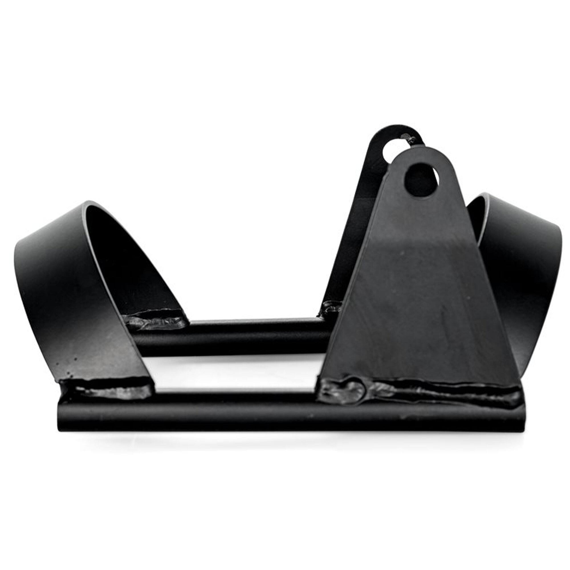 Alt View 10. Camco - Camco Motorcycle Wheel Chock Mount with Handlebar Straps & Universal Tire Fit - Black.