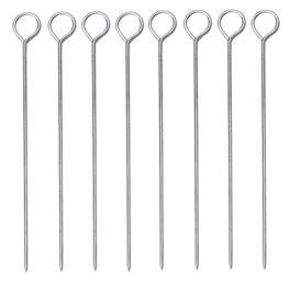 Norpro - Stainless Steel Poultry Lacers, Set of 8 Reusable Pins, Metallic - Silver