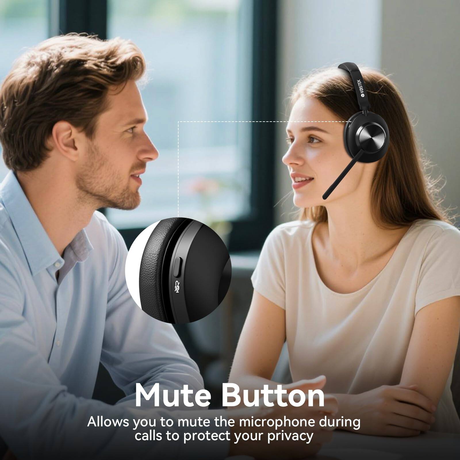 Mute Button  
Allows you to mute the microphone during calls to protect your privacy